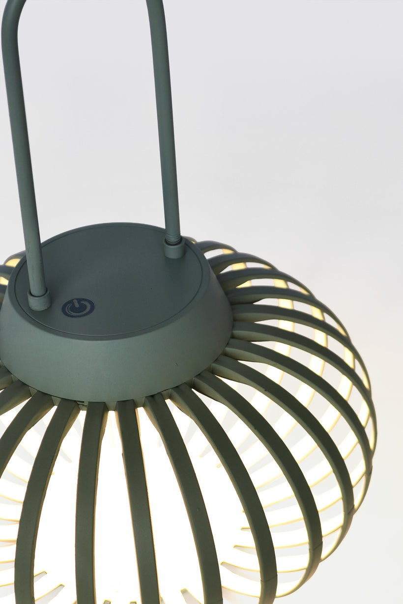Bizzotto Saryn Φανάρι Με Led Φως Μεταλλικό Πράσινο Ø20x26 Κωδικός: 0828289