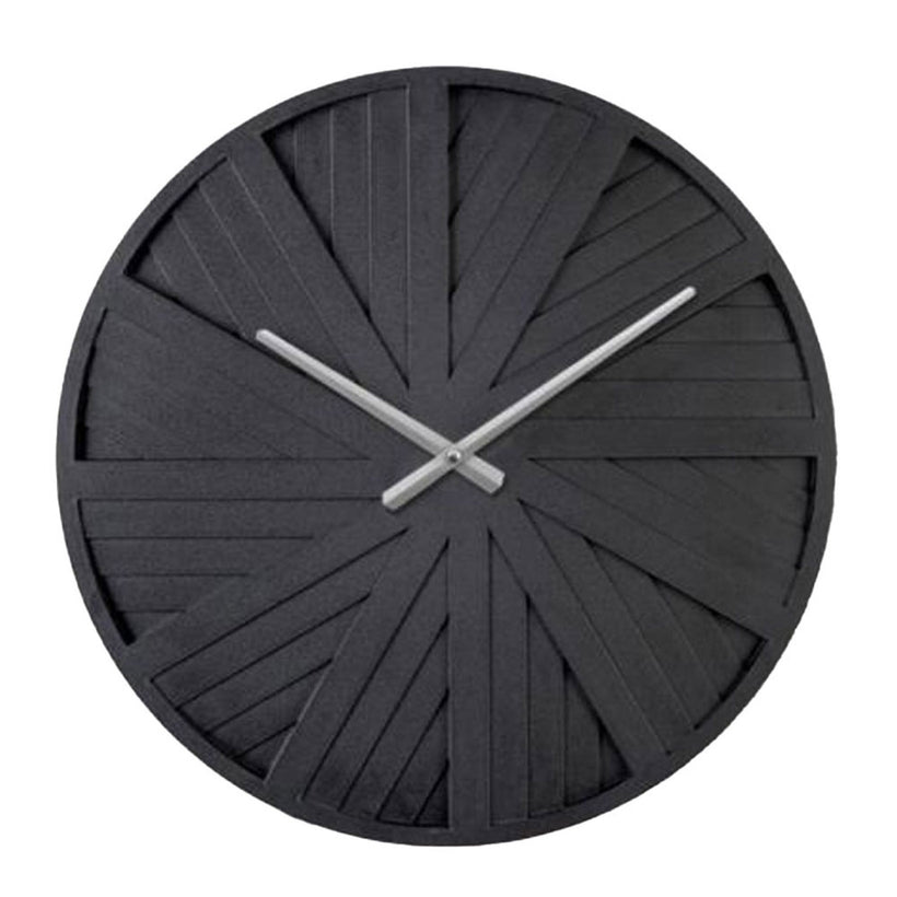 Ρολόι Τοίχου Haarlem 1 Μαύρο Ξύλινο 50x50x3.5cm 021955