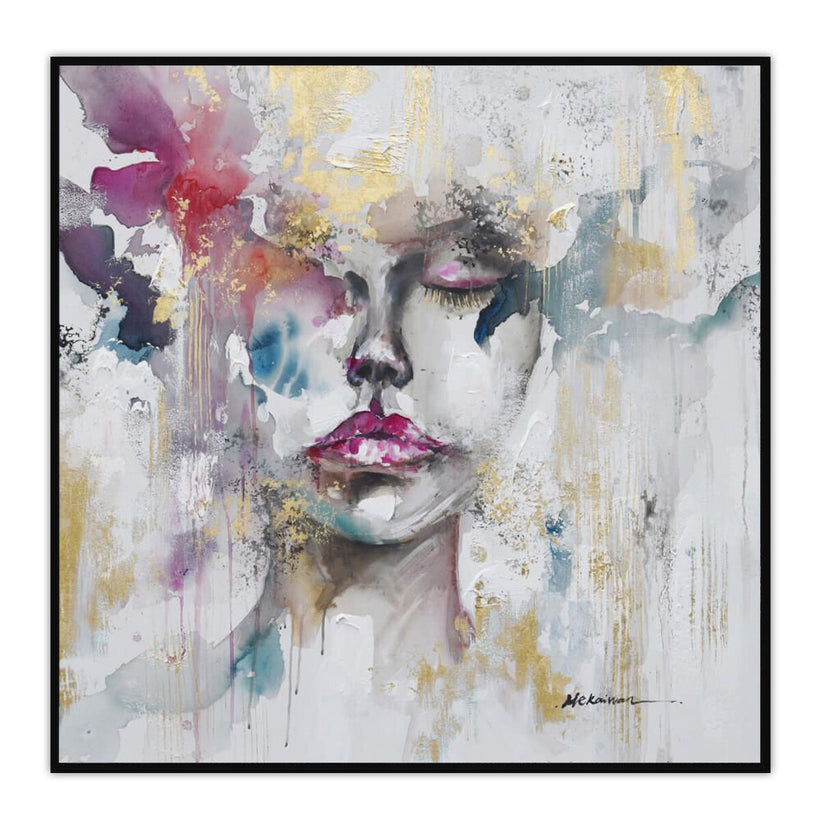 Πίνακας σε Καμβά Πολύχρωμος 100x100cm 014982