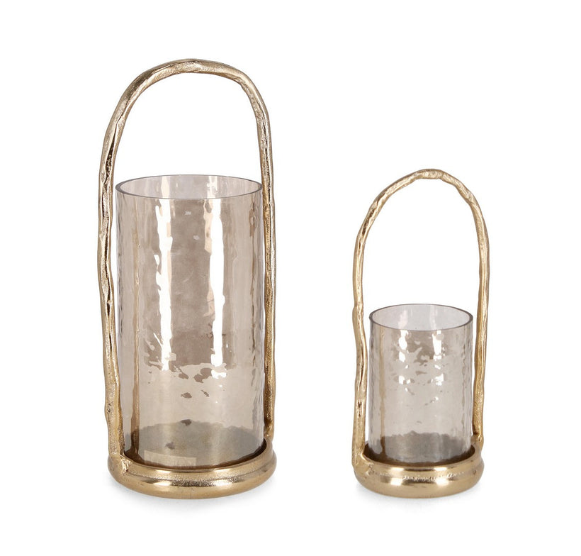 Bizzotto Κηροπήγιο Set/2 Sagar Χρυσό Μεταλλικό 11x9x22h / 13x12x31h 0185446