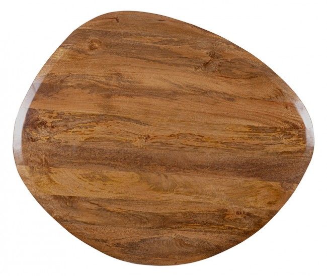 Bizzotto Stanley Τραπέζι Φαγητού Ξύλινο Mango Μαύρο/Καφέ 140x120x76 Κωδικός: 0747080