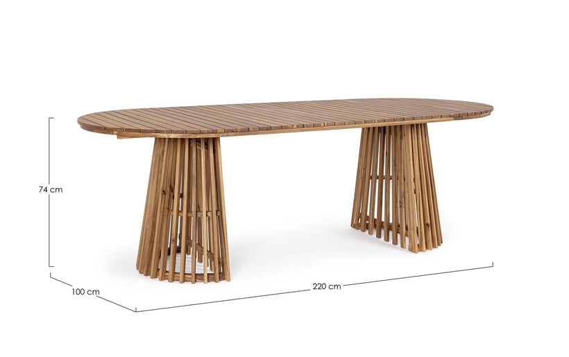 0806918RODANO OV TABLE 220X100-FSC 15-20ημερες κατοπιν παραγγελιας