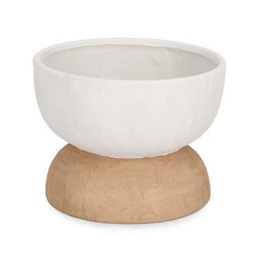 Βάζο Bizzotto Λευκό/Natural Hector 25x18.5 cm 0503407