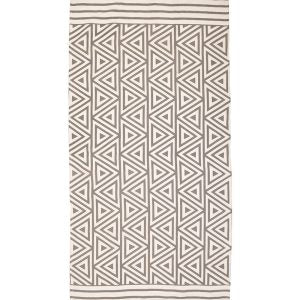 ΠΕΤΣΕΤΑ PESTEMAL ΛΕΥΚΗ ΜΕ ΓΚΡΙ ΣΧΕΔΙΑ 90X180 (100% COTTON) INART 5-46-509-0021