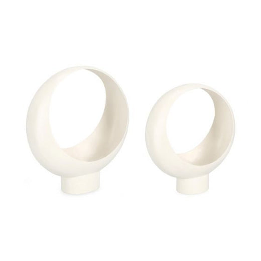 Bizzotto Keyra Κασπώ Μεταλλικά Λευκά Σετ 2 Τμχ 31x14x33 Εκ. Κωδικός: 0722912