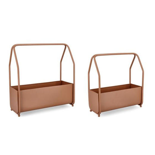 Bizzotto Keyra Κασπώ Μεταλλικά Καφέ Σετ 2 Τμχ 52x22,5x52 Εκ. Κωδικός: 0722933