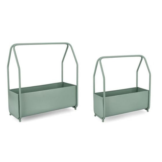 Bizzotto Keyra Κασπώ Μεταλλικά Πράσινα Sage Σετ 2 Τμχ 52x22,5x52 Εκ. Κωδικός: 0722934