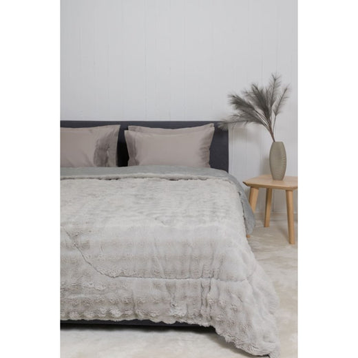 Κουβερτοπάπλωμα Naf Naf CosyFur Light Grey 220x240 69715