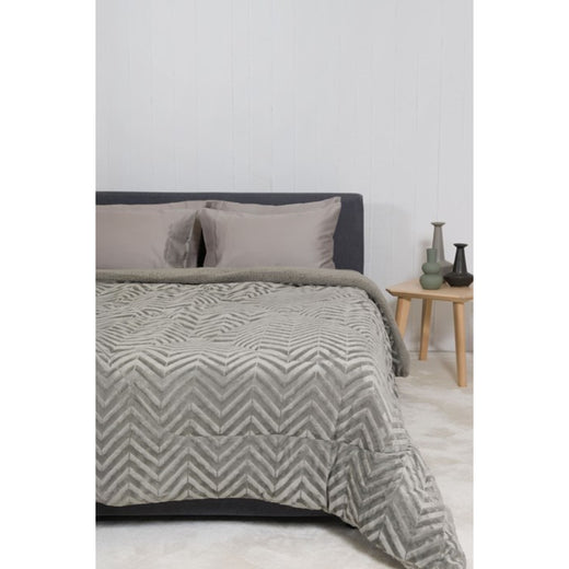 Κουβερτοπάπλωμα Naf Naf ZigFur Grey 220x240 69718