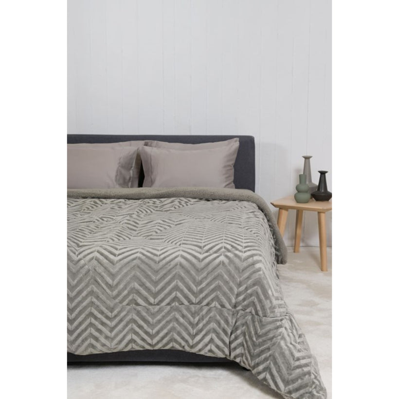Κουβερτοπάπλωμα Naf Naf ZigFur Grey 220x240 69718
