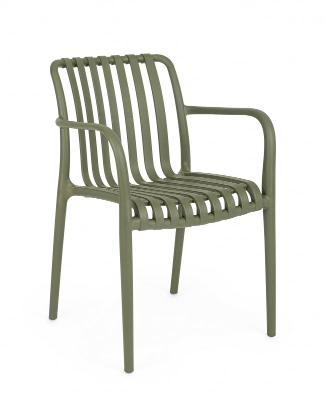 Πολυθρόνα Polypropylene "Billie" Green 55x58x81cm