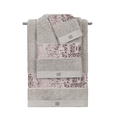 Guy Laroche Σετ Πετσέτες Μπάνιου 3τμχ Ysatis Silver / Pudra Βάρους 500gr/m²