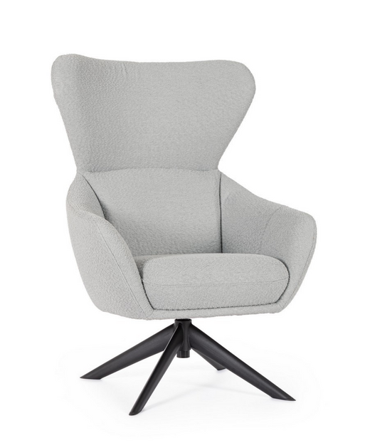 Cod. 0733499 HAILEY GRIS SWIVEL ARMCHAIR