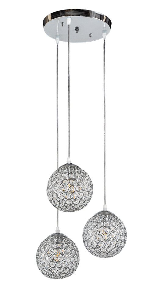 Κρεμαστό Πολύφωτο PDC 3459/3 CR 3/Φ ΜΠΑΛΙΤΣΕΣ ΚΡΥΣΤ/ΛΑ - ArLight (0084447)