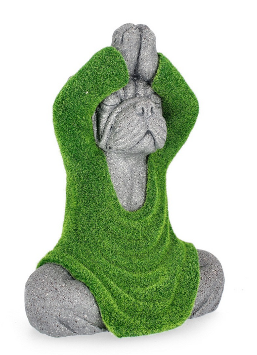 SITTING YOGA DOG DEORATION 31X42H  0143143