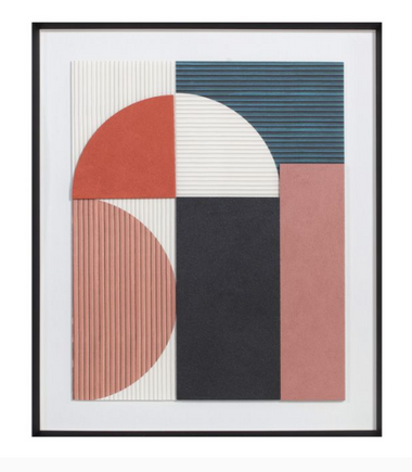 BLENDED COLORS ΠΙΝΑΚΑΣ ΔΙΑΚΟΣΜΗΣΗΣ 50x60x4 ΚΑΜΒΑΣ ΠΟΛΥΧΡΩΜΟ ΞΥΛΟ ΜΑΥΡΟ  030602