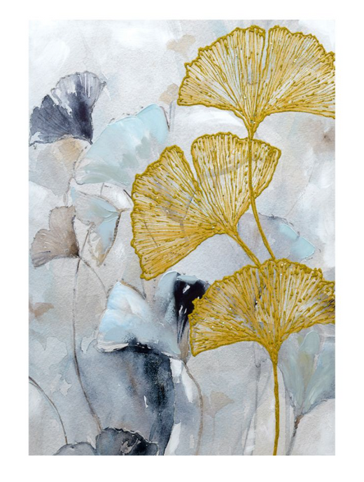 PALEN ΠΙΝΑΚΑΣ ΔΙΑΚΟΣΜΗΣΗΣ 70x100x3 ΚΑΜΒΑΣ ΜΠΛΕ ΛΕΥΚΟ ΞΥΛΟ ΧΡΥΣΟ 021074