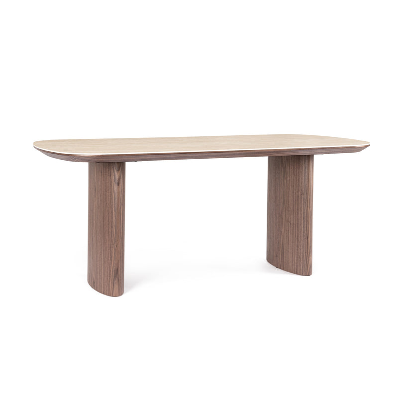 Ezekiel Τραπέζι Τραπεζαρίας Ξύλινο Καρυδί 180x90x75εκ.