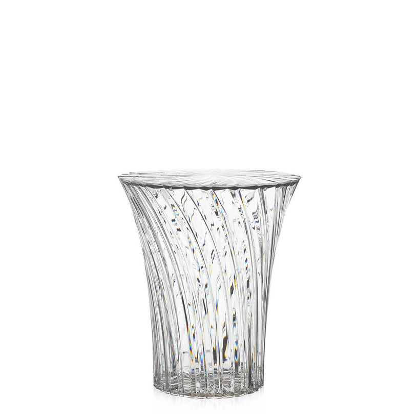 Kartell Sparkle High Design Βοηθητικό Τραπέζι /Σκαμπώ 38x38x44 08818/B4 CRYSTAL