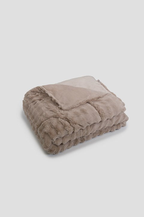 Κουβερτοπάπλωμα Naf Naf CosyFur Light Greize 220x240 69714