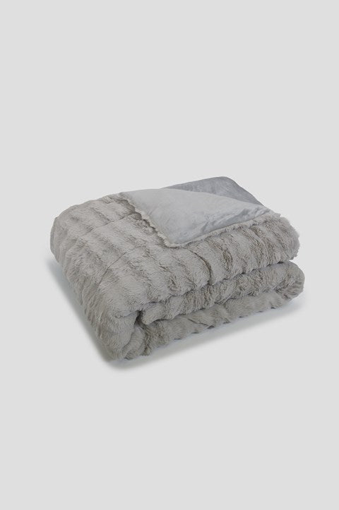 Κουβερτοπάπλωμα Naf Naf CosyFur Light Grey 220x240 69715
