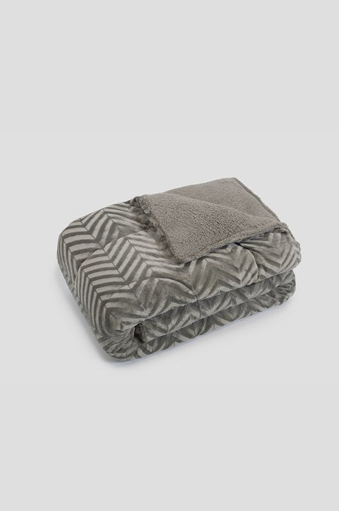 Κουβερτοπάπλωμα Naf Naf ZigFur Grey 220x240 69718