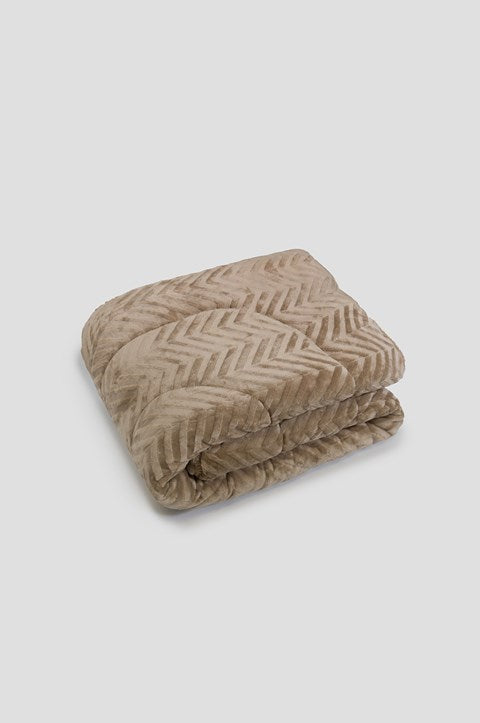 Κουβερτοπάπλωμα Naf Naf ZigFur Tan 220x240 69719