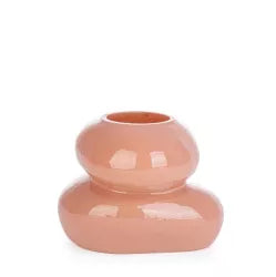 Βάζο Bizzotto Ροζ Σομόν Sven 15x11,5 cm 0200275