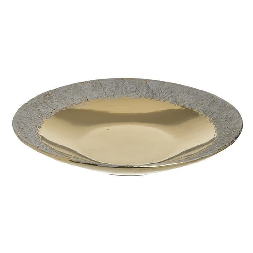 Inart Διακοσμητική Πιατέλα Κεραμική Χρυσή 31x6 Κωδικός: 3-70-685-0257