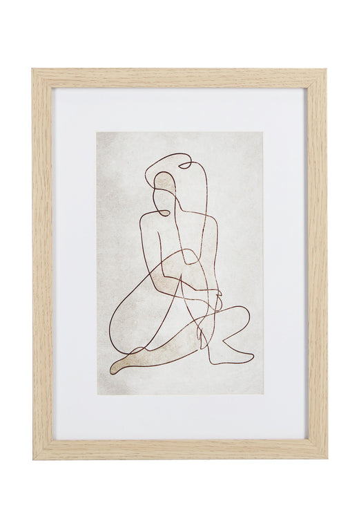 Bizzotto Πίνακας Ξύλινος Μπεζ/Λευκό Refined 002 30x40x5 Κωδικός 0240743