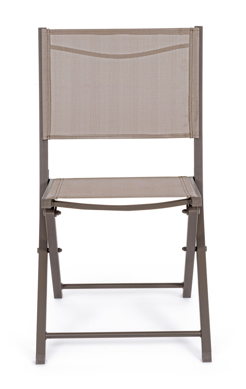 Bizzotto Αναδιπλούμενη Καρέκλα Hilde Aλουμίνιο Καφέ 48x55,5x82,5 cm 0663402
