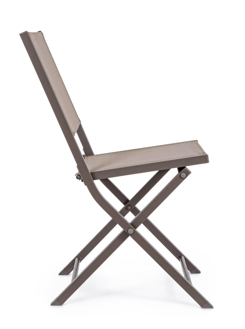 Bizzotto Αναδιπλούμενη Καρέκλα Hilde Aλουμίνιο Καφέ 48x55,5x82,5 cm 0663402