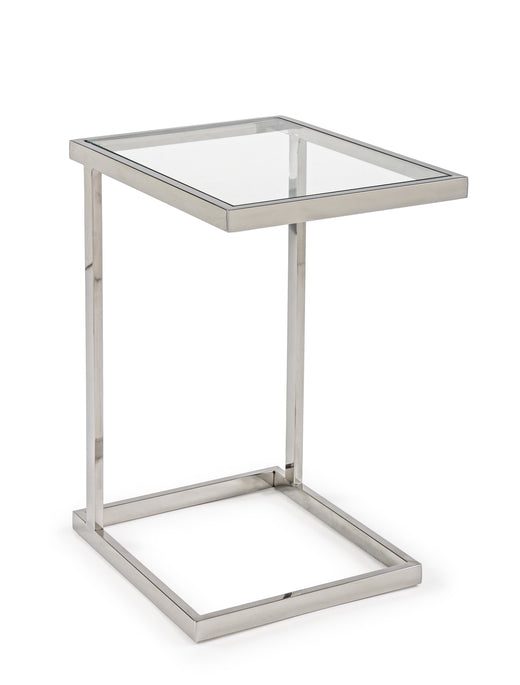 Βοηθητικό Τραπεζάκι Saphira Τετράγωνο Διάφανο
