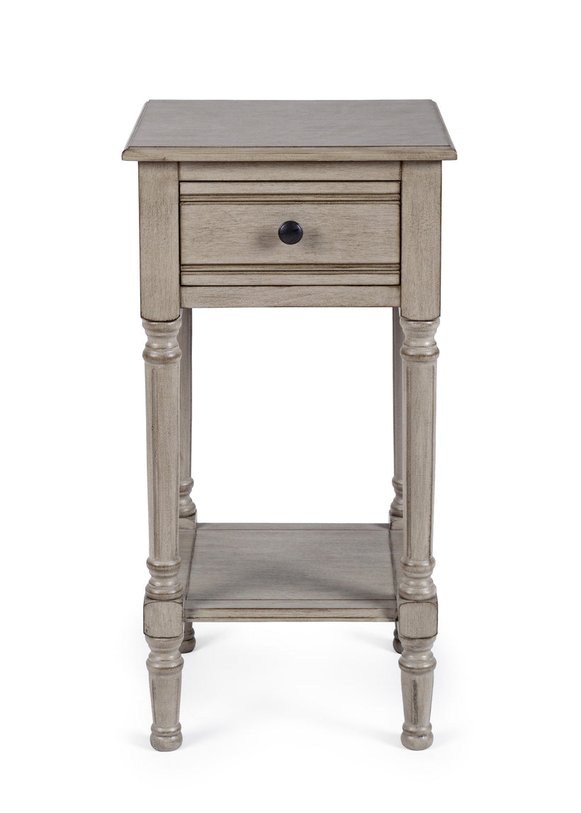 Bizzotto Margaret Βοηθητικό Τραπέζι Ξύλινo Γκρι Καφέ 36x36x72 Κωδικός: 0745992