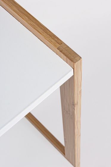 Bizzotto Brooklyn Ραφιέρα Μπαμπού Natural/Λευκή 32x32x79,2 Κωδικός: 5730403