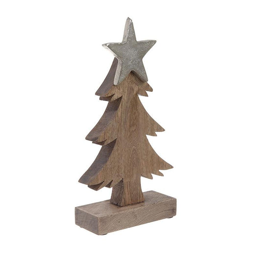 INART -ΔΙΑΚΟΣΜΗΤΙΚΟ ΞΥΛΙΝΟ/ΜΕΤΑΛΛΙΚΟ 'ΔΕΝΔΡΟ' NATURAL/ΑΣΗΜΙ 13X5X26