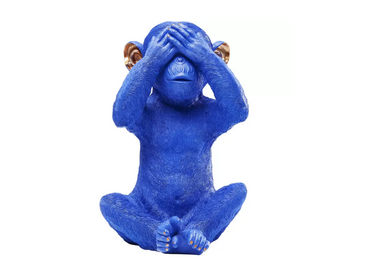 Κουμπαράς Monkey Mizaru Blue (PL)