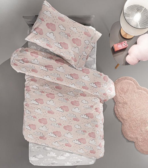 Guy Laroche Σετ Σεντόνια Cloudy Pinky 165x250cm