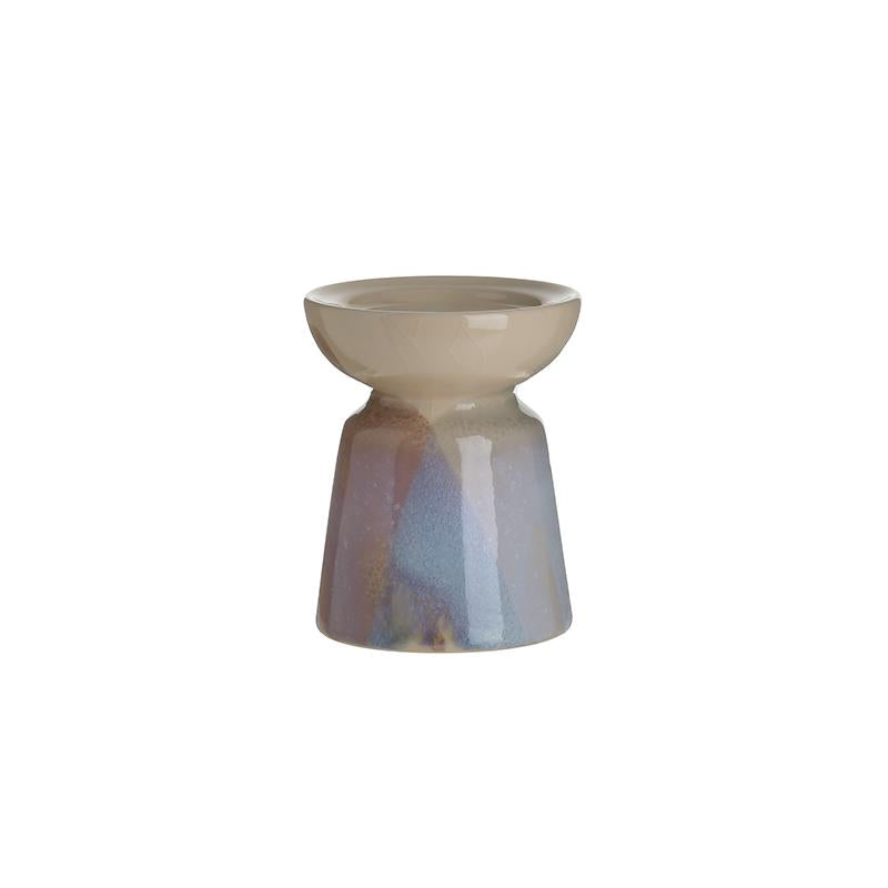 Inart Κηροπήγιο Κεραμικό Πολύχρωμο 11x11x13.5cm 3-70-473-0046