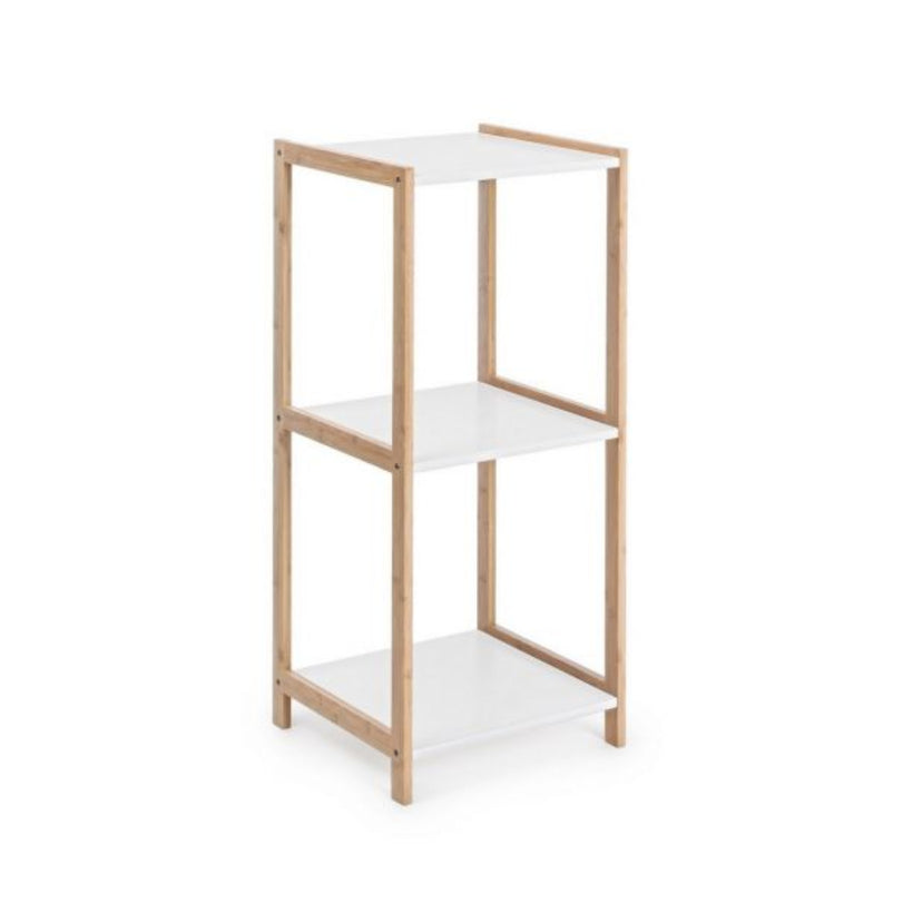 Bizzotto Brooklyn Ραφιέρα Μπαμπού Natural/Λευκή 32x32x79,2 Κωδικός: 5730403
