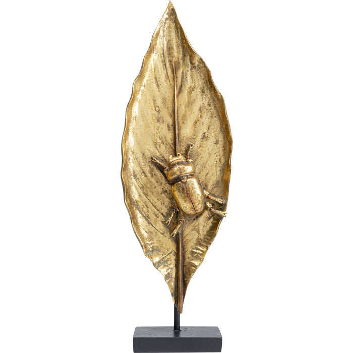 Διακοσμητικό Σκαθάρι Πάνω Σε Φύλλο Χρυσό 57x18x10 εκ. (PL)