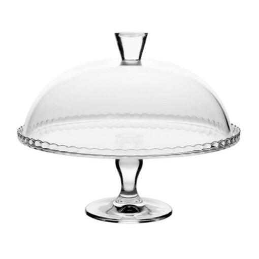 CLICK ΤΟΥΡΤΙΕΡΑ ΜΕ ΠΟΔΙ PASABAHCE ΓΥΑΛΙΝΗ ΔΙΑΦΑΝΗ Φ32Χ26 6-60-672-0033