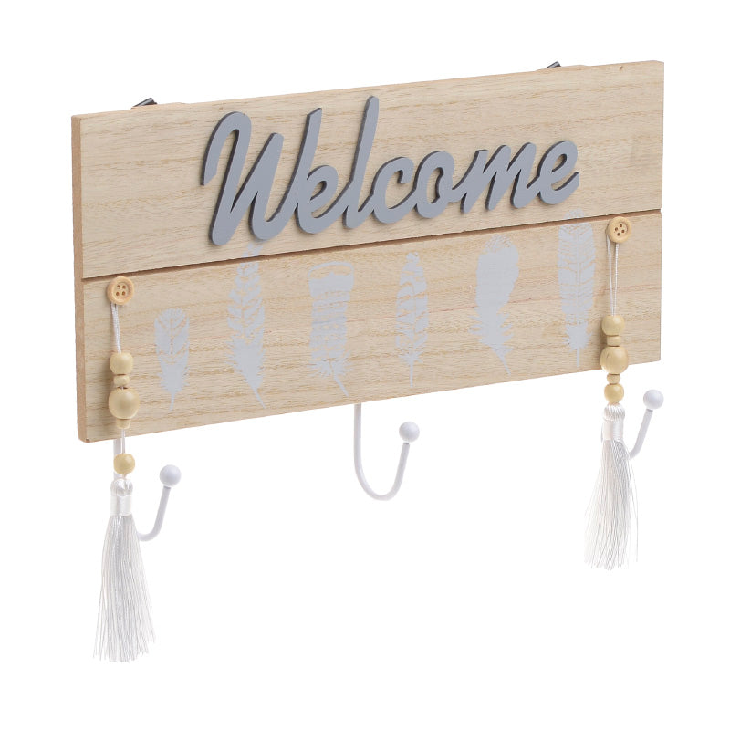 CLICK - ΚΡΕΜΑΣΤΡΑ 3 ΘΕΣΕΩΝ ΞΥΛΙΝΗ WELCOME 30X5X19