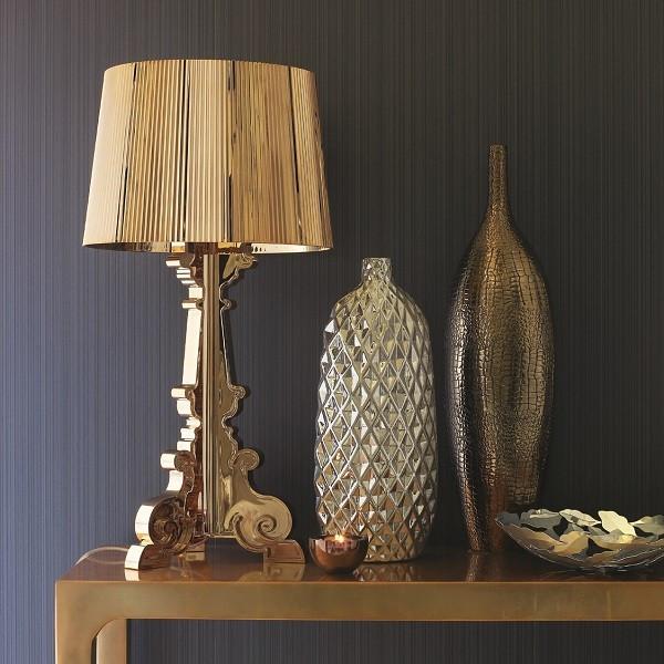 KARTELL ΦΩΤΙΣΤΙΚΟ ΕΠΙΤΡΑΠΕΖΙΟ BOURGIE GOLD ΜΕΤΑΛΛΙΚΟ 37*37*68/78