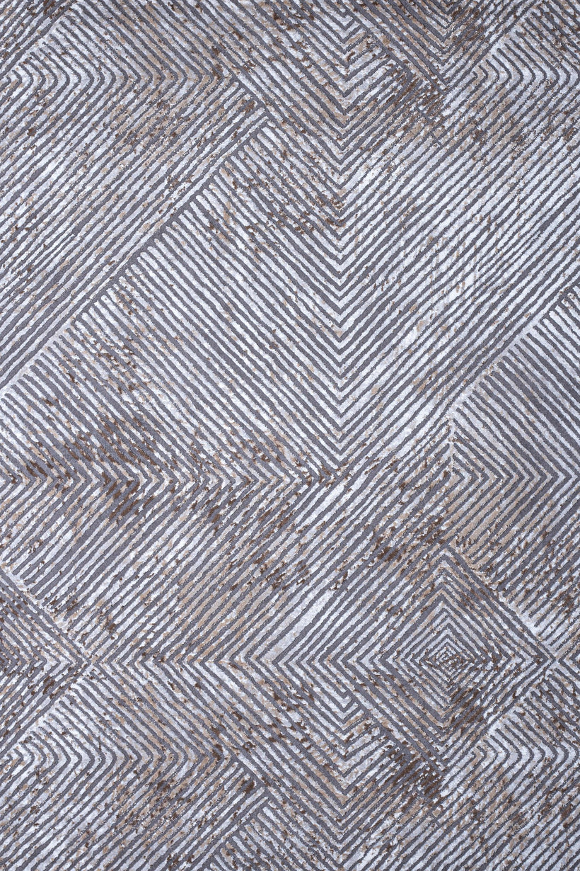 Γραμμικό χαλί γκρι μπεζ Ostia 7100/976