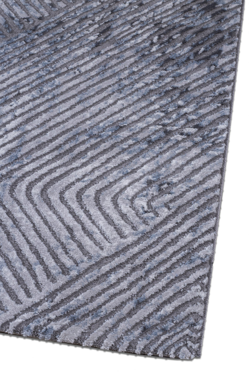 Γραμμικό χαλί γκρι μπλε Ostia 7100/953