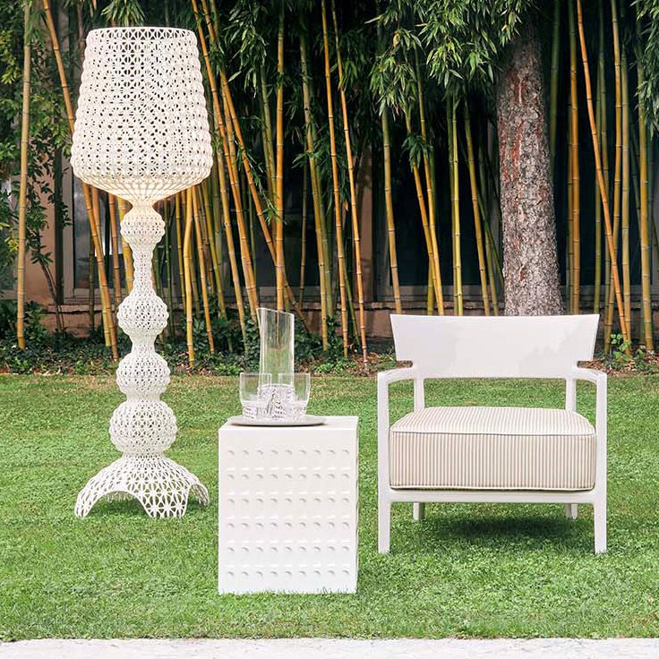 Kartell Σκαμπώ Eur Λευκό 36x36x45 Τεχνοπολυμερές 8855/03