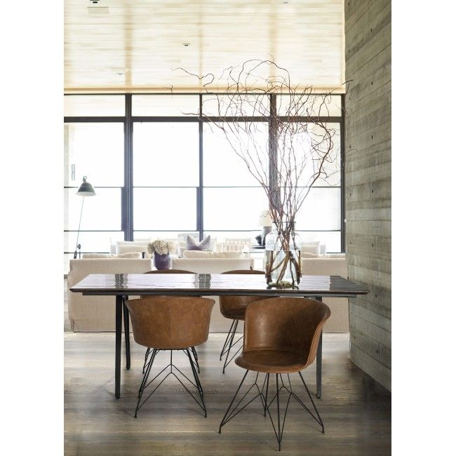 BIZZOTTO CODRIN ΤΡΑΠΕΖΙ ΦΑΓΗΤΟΥ ΞΥΛΙΝΟ ΚΑΦΕ 200X90X76