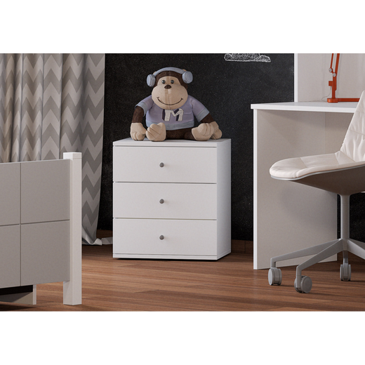 Cosy Κομοδίνο Τροχηλατό με 3 Συρτάρια