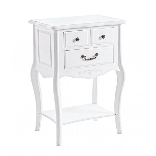 Bizzotto Daisy Κομοδίνο Ξύλινο Λευκό 3 Συρτάρια 50x35x72 Κωδικός: 0744405